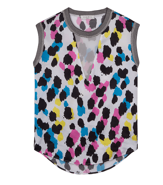 إعتمدي موضة الطبعات الملوّنة مع تصاميم Sandro