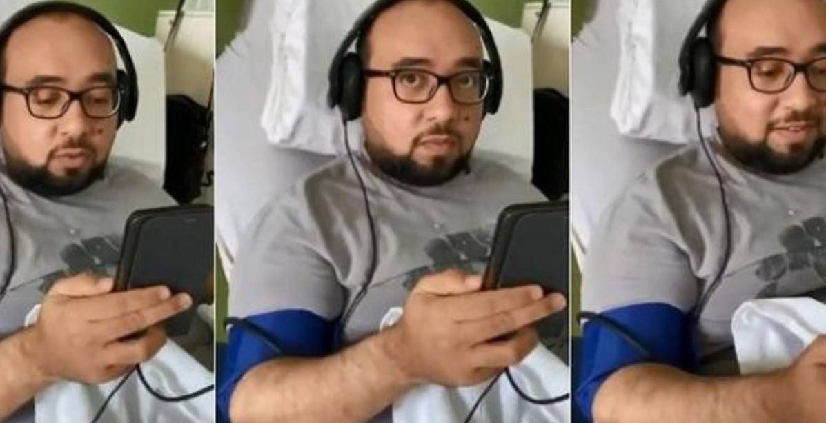 بالفيديو معلّم سعودي يدرس طلابه من المستشفى
