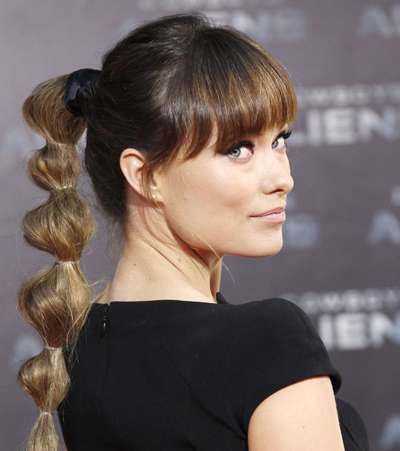 تسريحة ذيل الحصان بالتقسيمات الجذابة