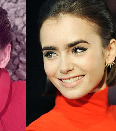 شاهدي صور الشبه بين ليلي كولينز واودري هيبرمان