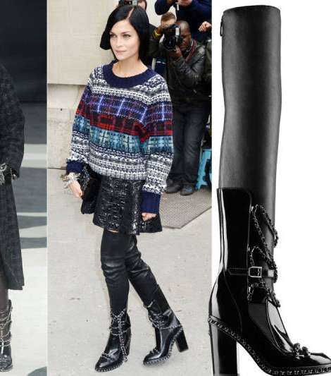 من أبرز موديلات الأحذية لهذا الموسم، حذاء chanel الكاحل