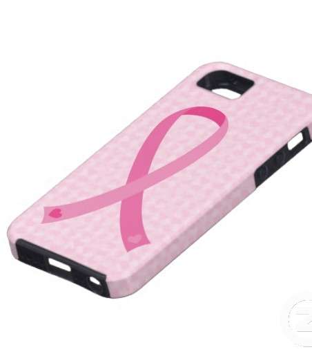 غطاء أي فون 5 يحمل شارة محاربة سرطان الثدي