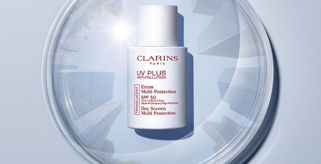UV PLUS ANTI-POLLUTION SPF 50 الجديد من Clarins  