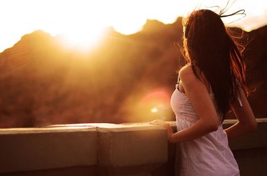 Flare, Light, Person