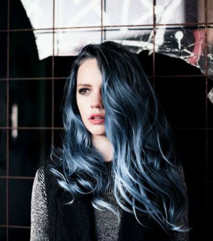 صور صيحة شعر اشقر رمادي غامق