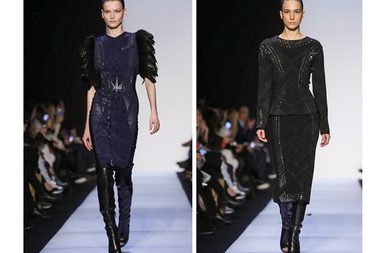 بالثور، إليك أزياء Herve Leger لشتاء 2015