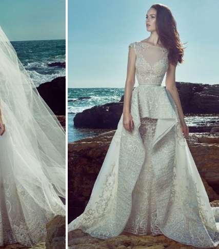 الطرحة الطويلة والـ Peplum: صيحتان مميّزتان في المجموعة