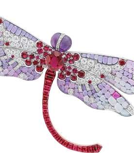 من Van cleef & Arpels، إليك بروش Libellule RUBIS