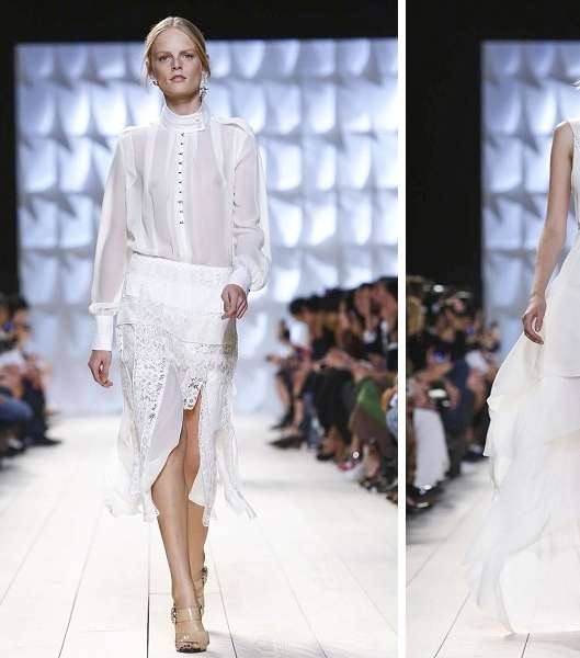 تصاميم مميّزة باللّون الأبيض من مجموعة Nina Ricci لربيع وصيف 2015