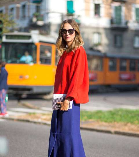 من صيحات الموضة التي لفتتنا في شوارع ميلانو، موضة الـ Color Blocks
