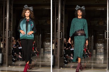 ازياء اميرة هارون التي عرضتها في مسابقة Fashion Scout London 