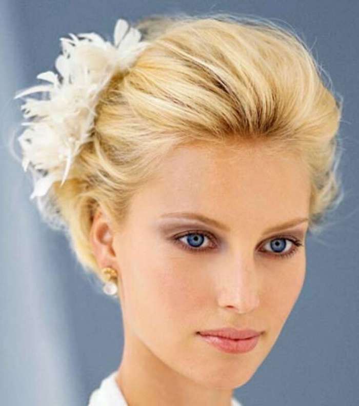 اجمل تسريحات زواج للشعر القصير