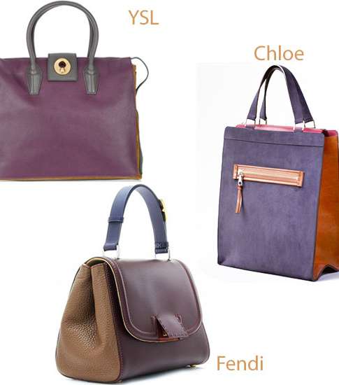 حقائب بموضة الـ Color Blocks في ربيع 2013