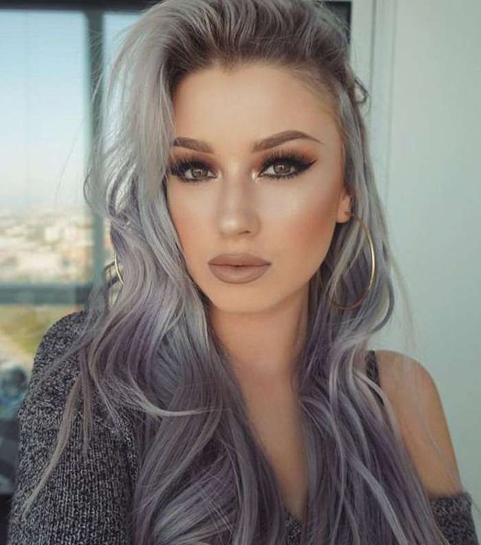 صور صبغات الشعر اشقر رمادي المتميزة