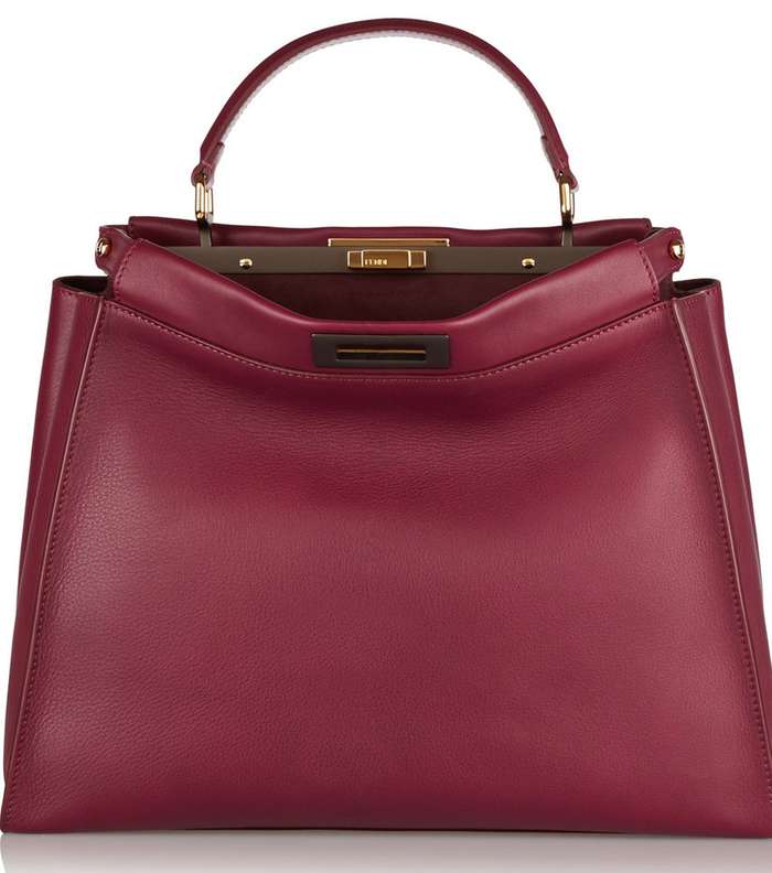 تألقي في شتاء 2015 بحقيبة Fendi Peekaboo باللون الأحمر النبيذي