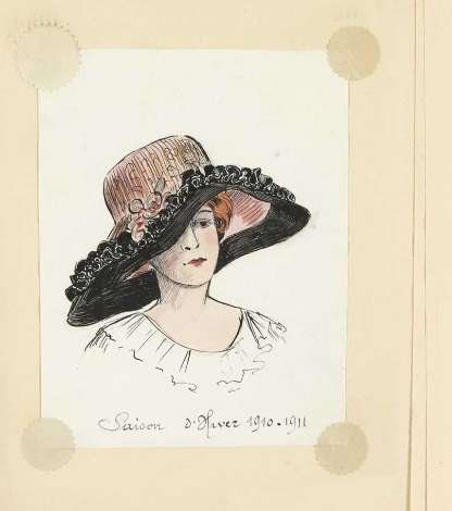 من أرشيف جان لانفان سنة 1910، إليكِ موديلات هذه القبّعات