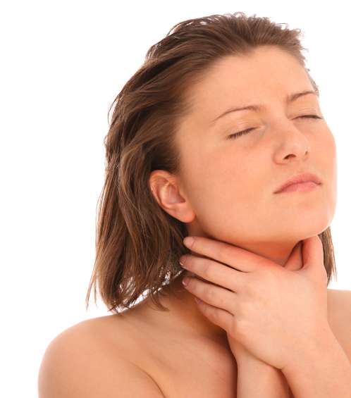 ألم أو حكة في الحلق