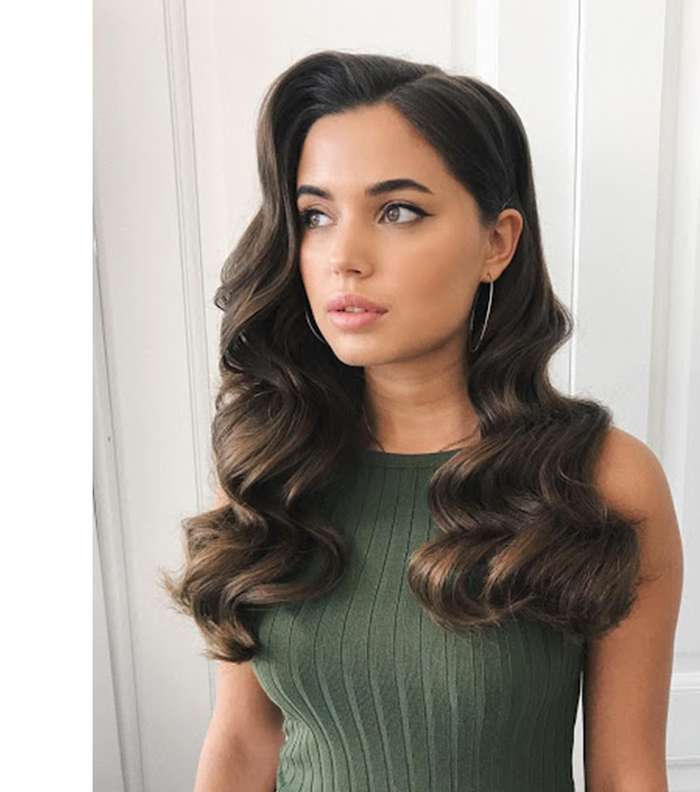 تسريحات ريترو شعر طويل