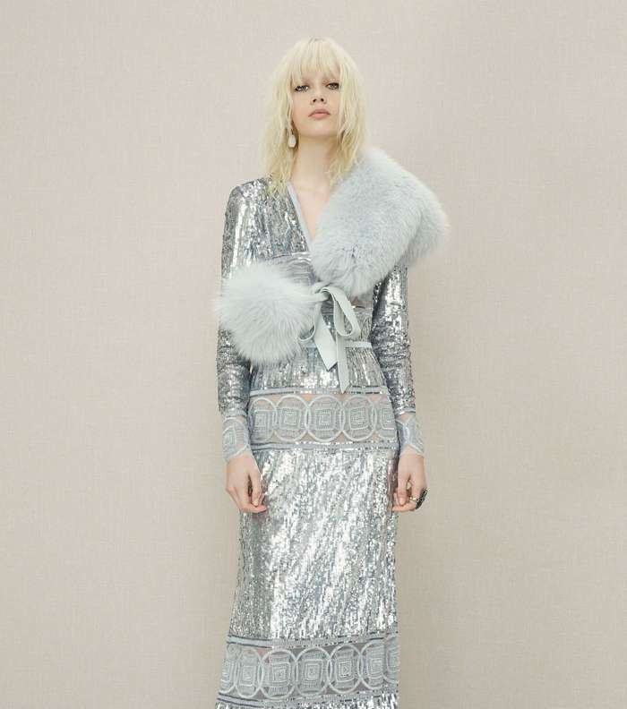 فستان الترتر من ايلي صعب من مجموعة Pre Fall 2016