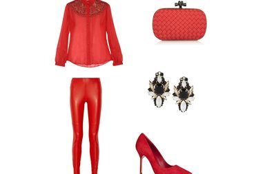 اختاري إحدى هذه اللوكات المنسّقة باللون الأحمر لعيد الحب