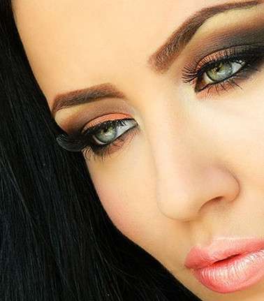 صور أجمل موديلات مكياج ترابي فخم