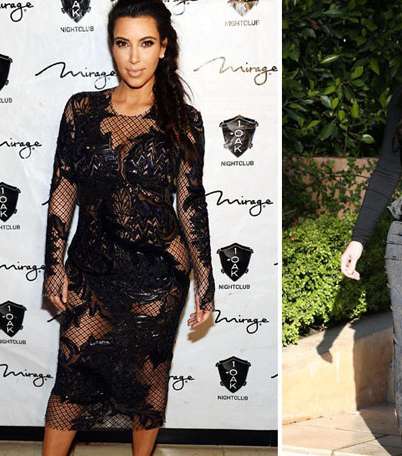 إطلالات كيم كارداشيان خلال فترة حملها