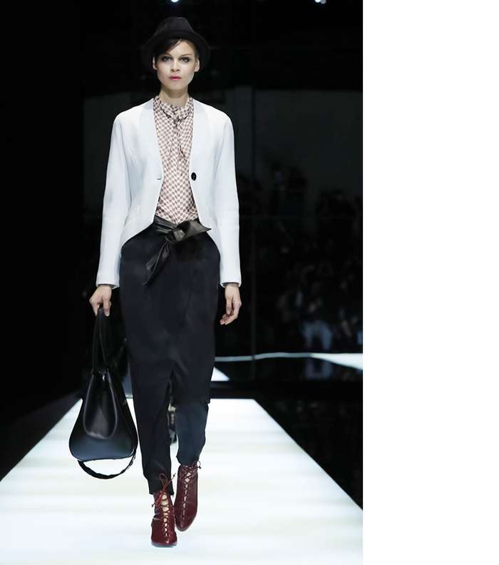 اليك تصاميم علامة  Giorgio Armani لخريف وشتاء 2017-2018