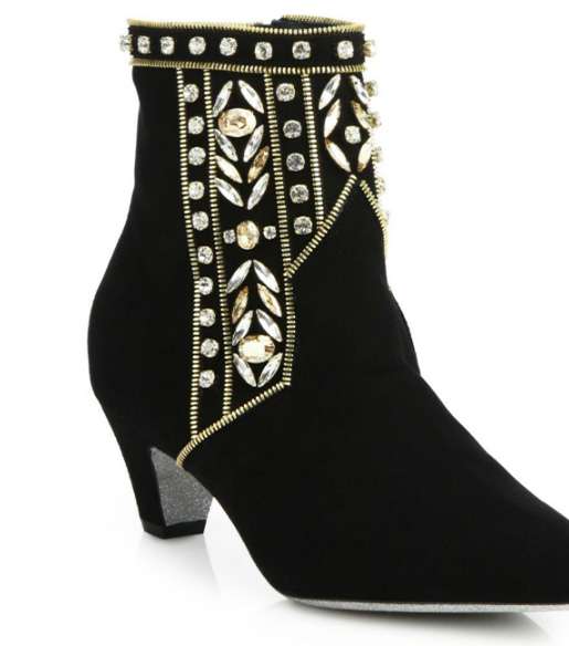 لشتاء 2016، اختاري حذاء الكاحل المروس من Rene Caovilla