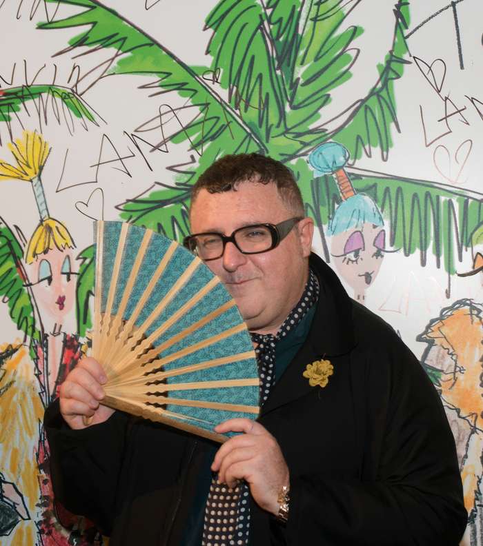 البير الباز خلال حفل لانفان في دبي