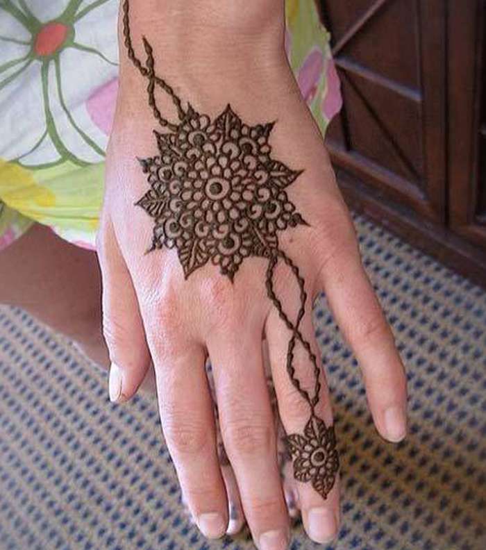 تصفحي صور نقش بسيط للمسة رائعة على يديك