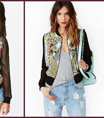 نسّقي الجاكيت الرياضيّة أو Bomber Jacket مع الجينز 
