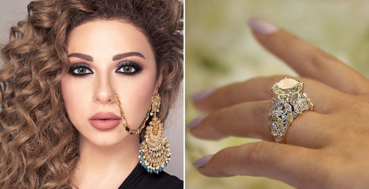 صور أجمل خواتم زفاف النجمات العربيات
