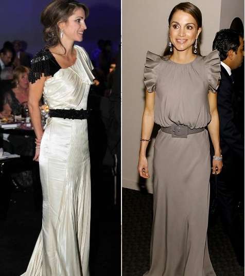 الملكة رانيا تتألق بأجمل الفساتين