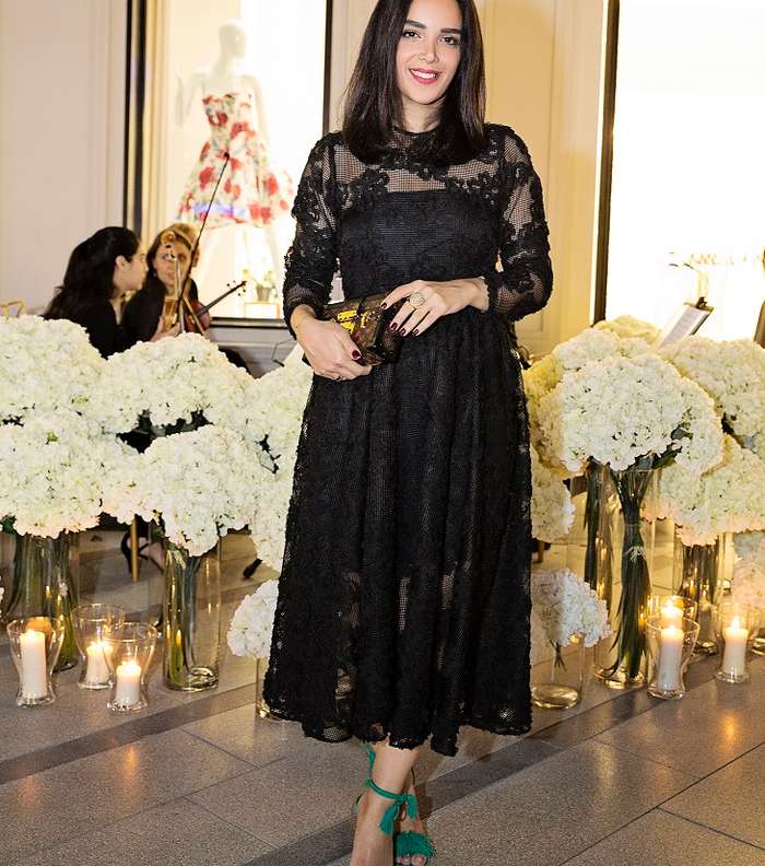 زهرة ليلي مدونة الموضة في حفل عشاء Bambah