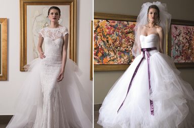 صور فساتين زفاف زينة كاش | صور اجمل فساتين عرايس 2014 