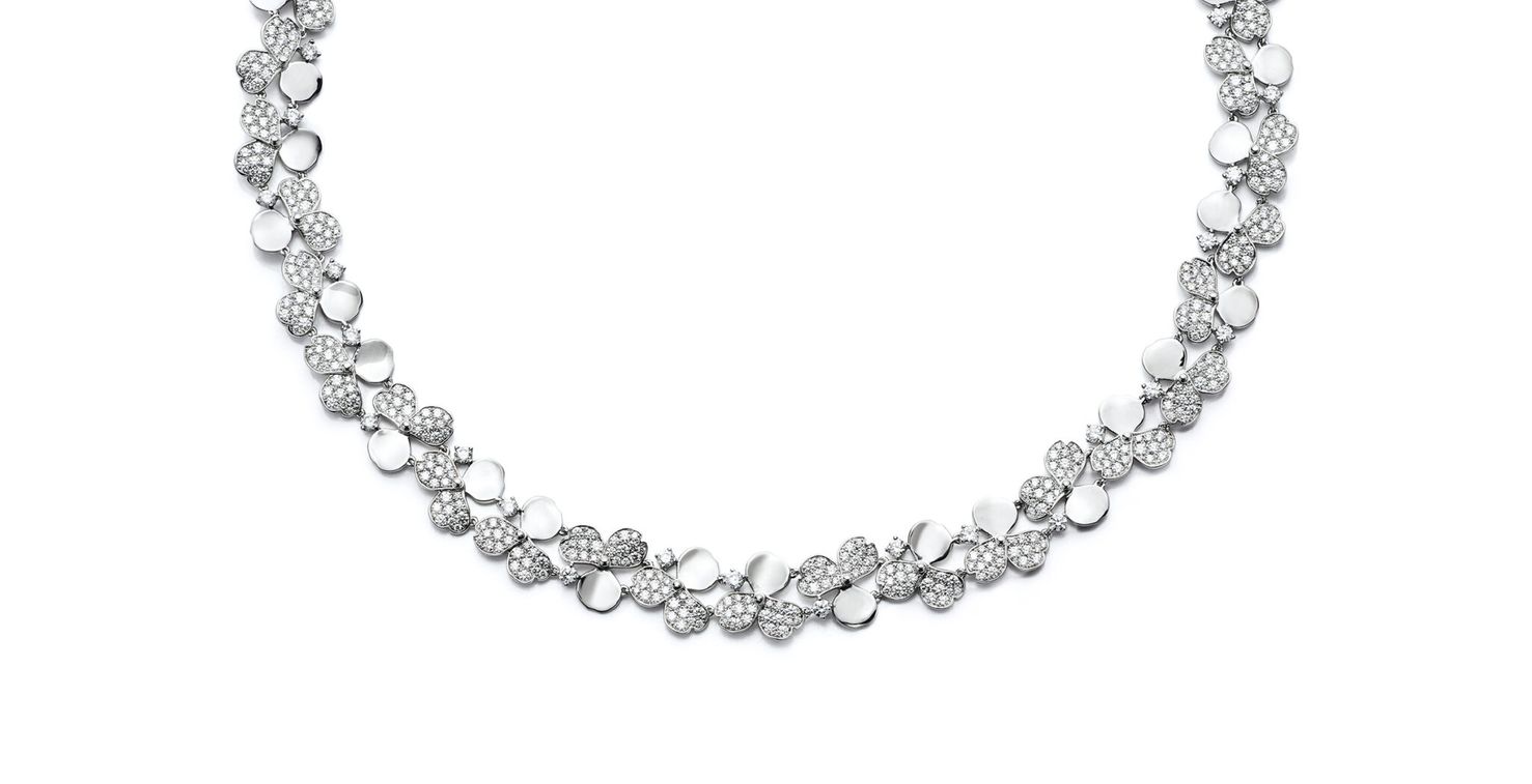 عقد ماسي رائع من تيفاني اند كو من مجموعة Paper Flowers