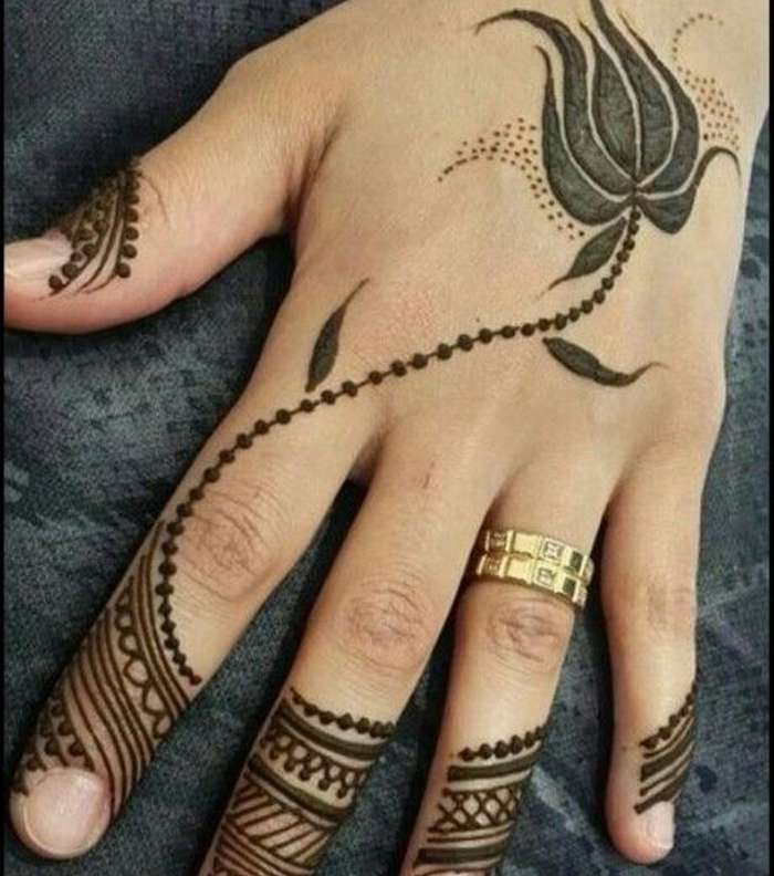 موديلات نقش حناء هندي جديد