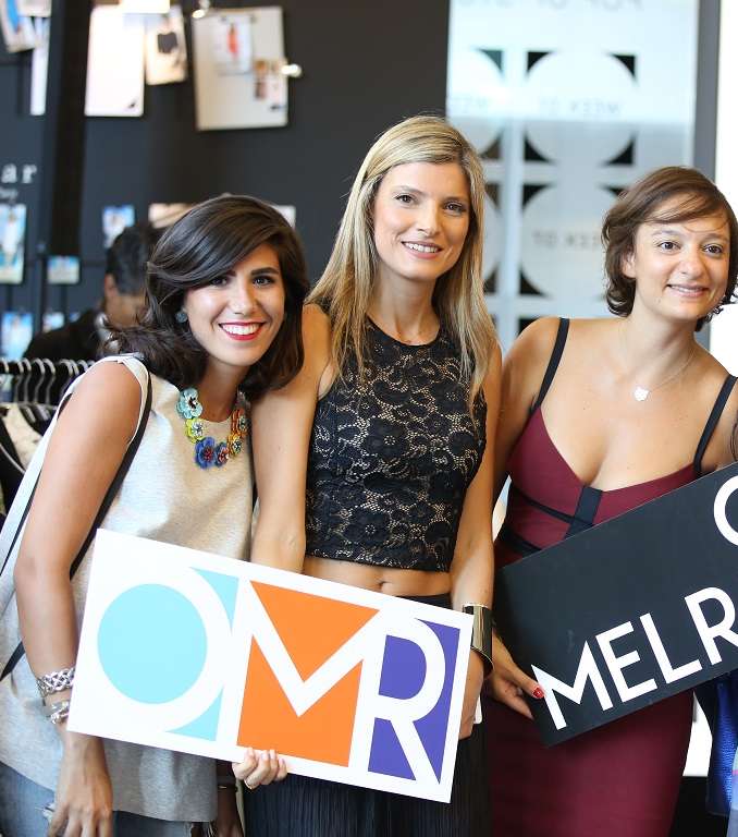 إلسا أوسطا، ريتا كرم، بشرى بستاني وجنان عريجي خلال حفل افتتاح متجر One MelRose