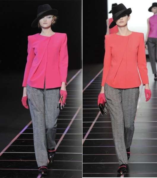 موضة المراة الرجل تعود في شتاء 2013 مع مجموعة جورجيو أرماني