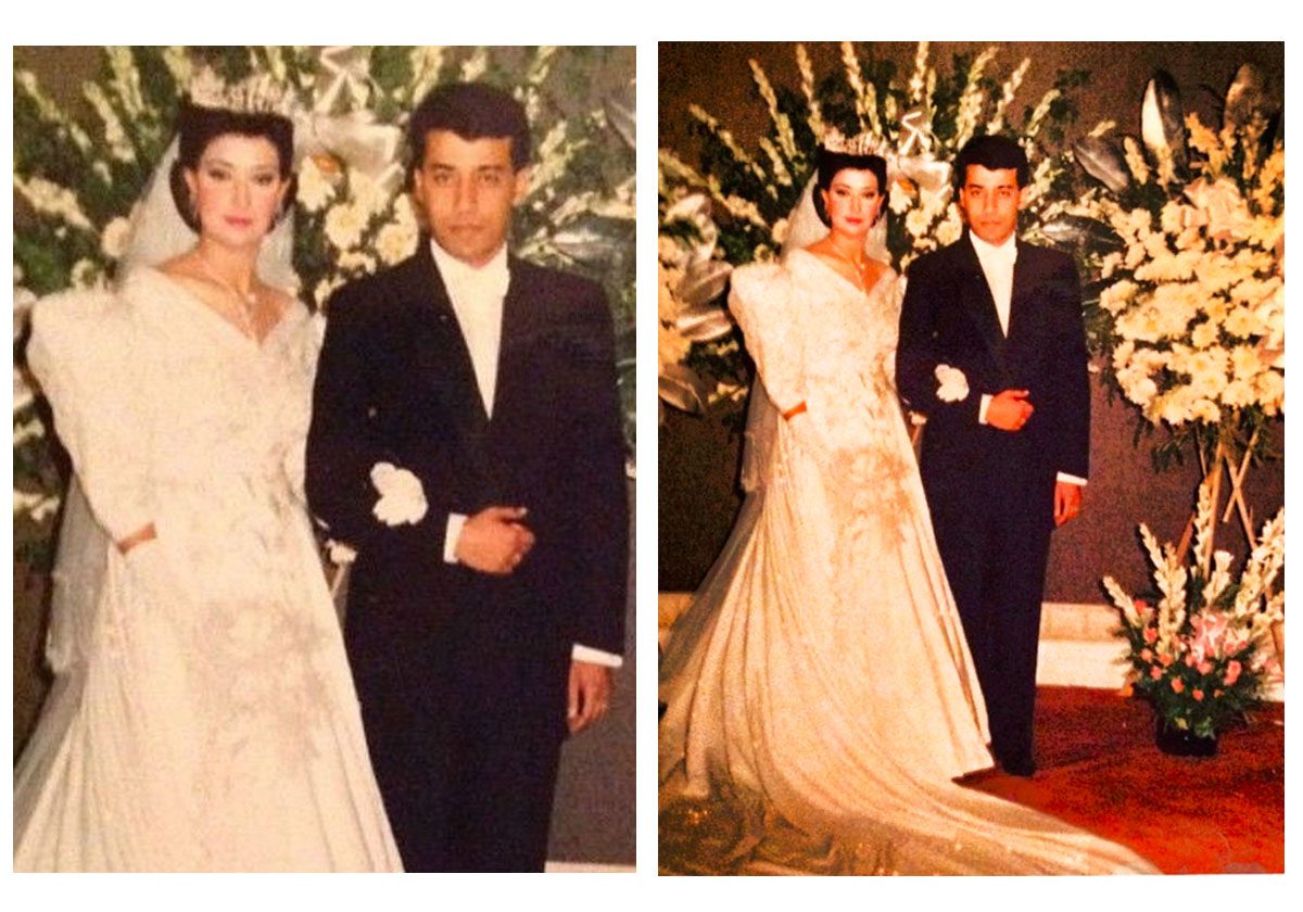 صور نادرة من الزفاف الأول لغادة عبد الرازق في عمر ال17!