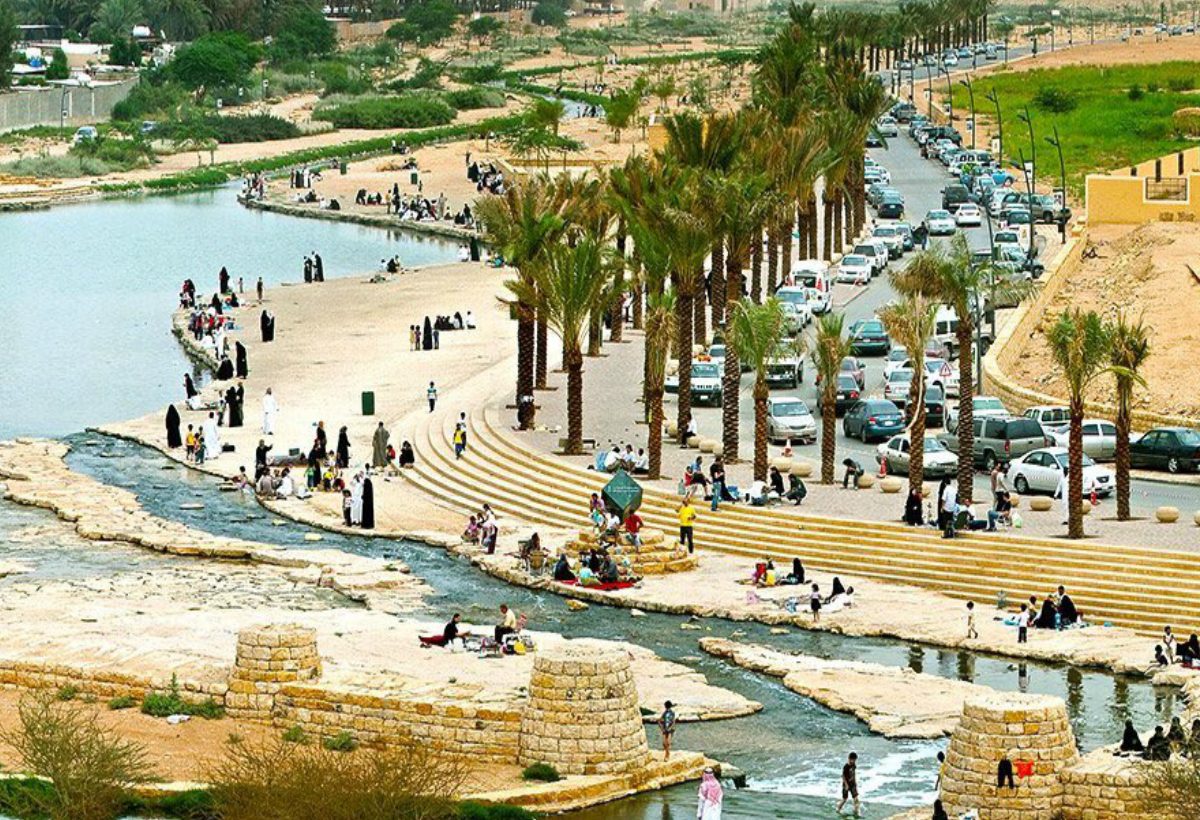 منتزه السد الحجري في وادي حنيفة 