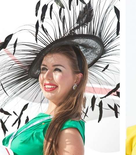 سيدات الإمارات يتألقن باجمل القبعات في كأس دبي العالمي 2013