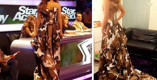 صور فستان هيلدا خليفة من توقيع رامي قاضي