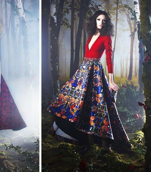 فساتين بطبعات راقية من مجموعة أزياء Alice & Olivia لخريف 2014