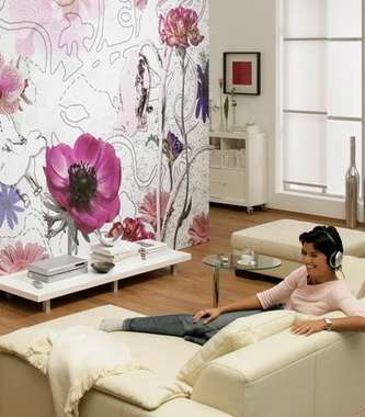 أزهار الجدران