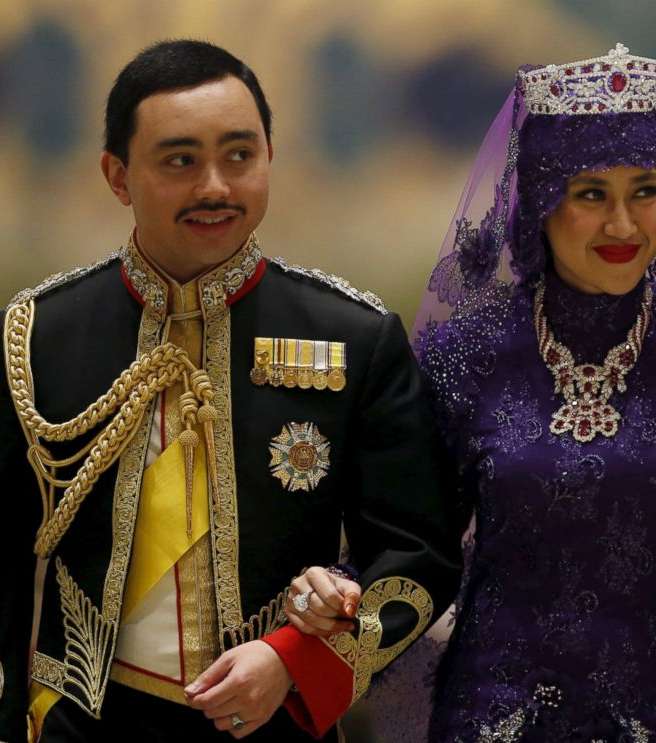 سلطان بروناي وزوجته