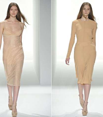 موضة الـ Nude في مجموعة كالفن كلاين لربيع 2012
