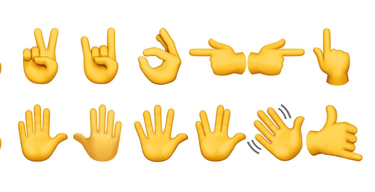 معنى اشارات اليد في الواتس اب