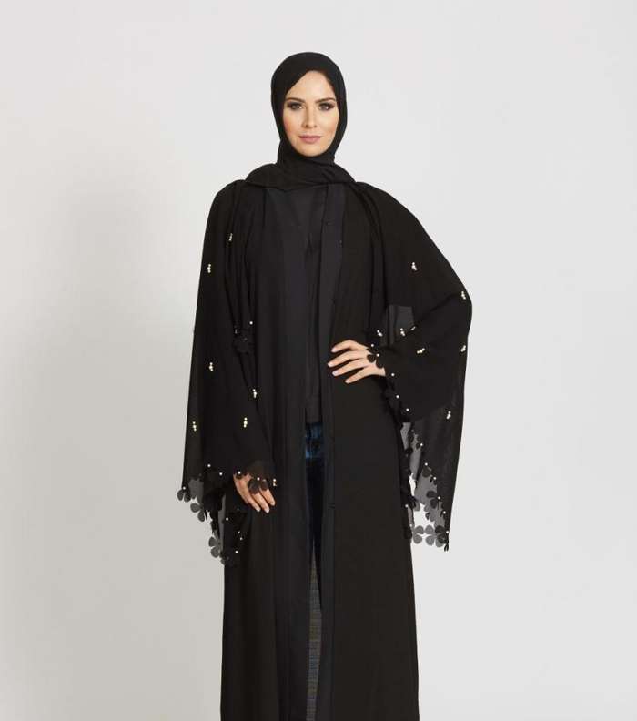 صور اجمل عبايات خليجيه مفتوحه