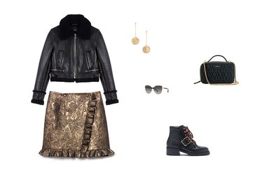 اللوك الأول: الفرو على الجاكيت